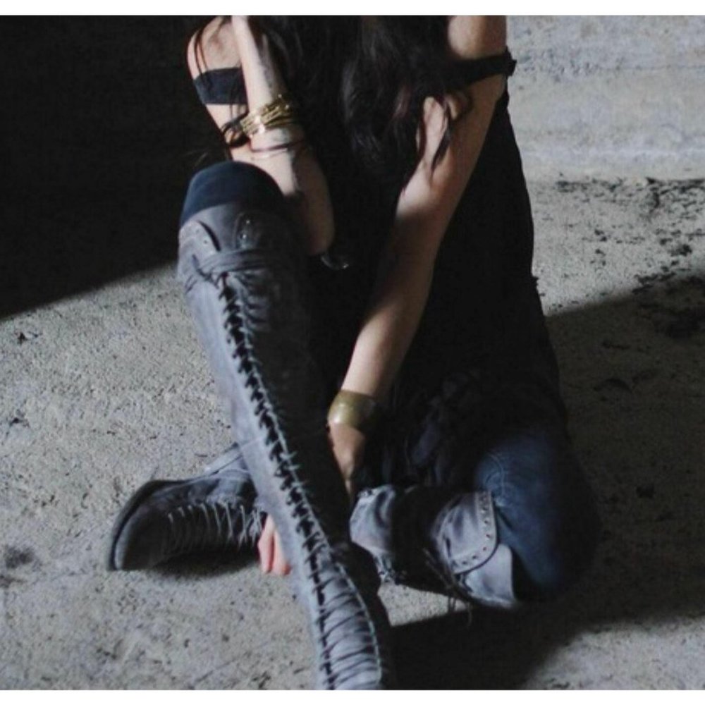 Free People x Faryl Robin Caspian Black Boots